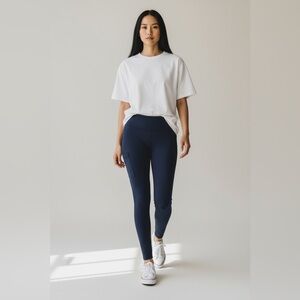 KUHL Women's Stretch Trouser Leggings in Navy Blue Size M Athleisure outdoorsy